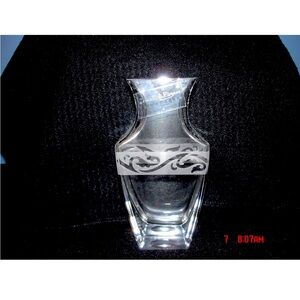 Dione Crystal Vase By Corba Cristalleria Made In Italy